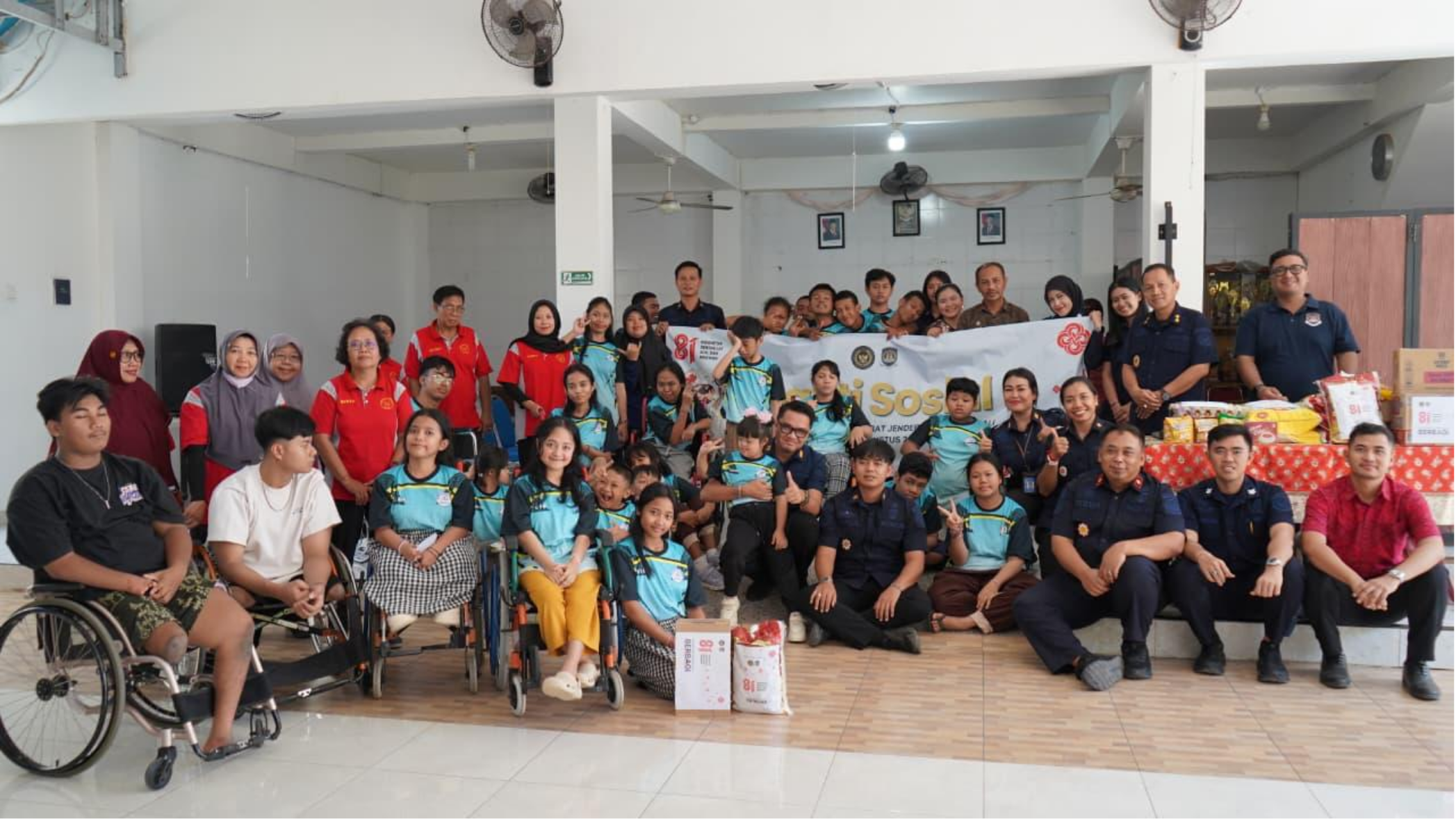 Semarakkan HUT RI ke-81, Imigrasi Bali dan Rudenim Denpasar Gelar Bakti Sosial di YPAC Bali