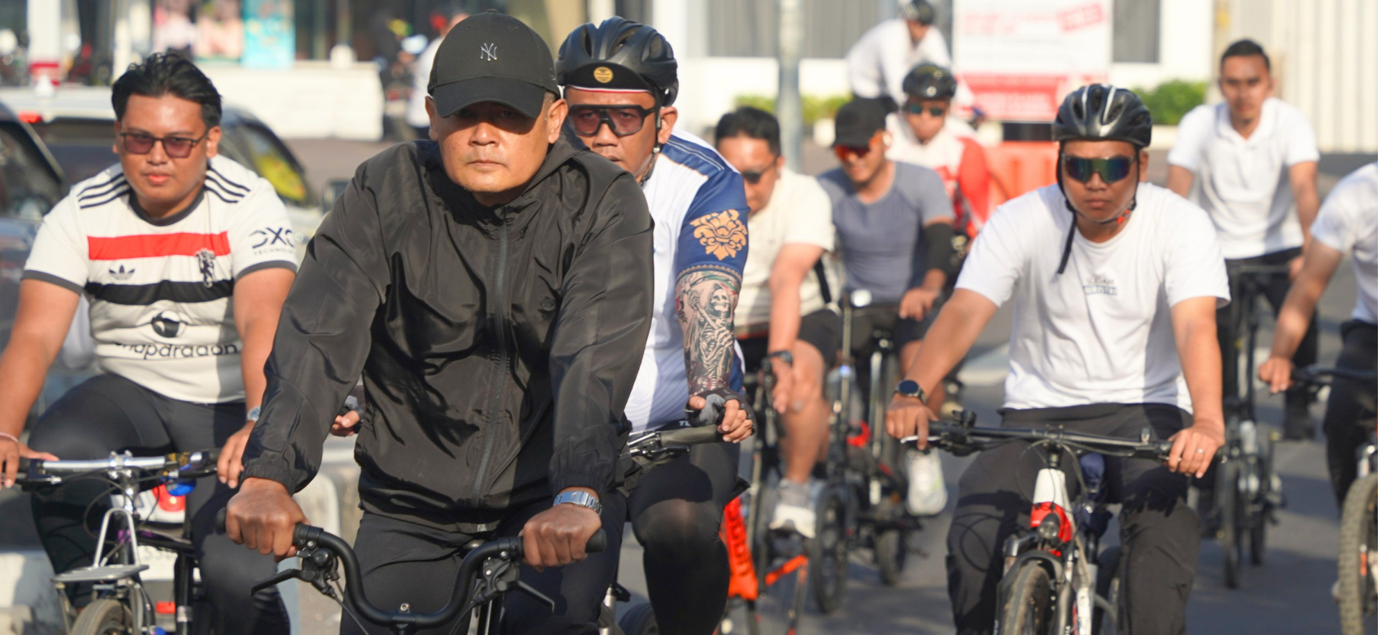 Semarakkan HUT ke-81 RI, Kanwil Ditjen Imigrasi Bali Gelar Aksi Bersepeda