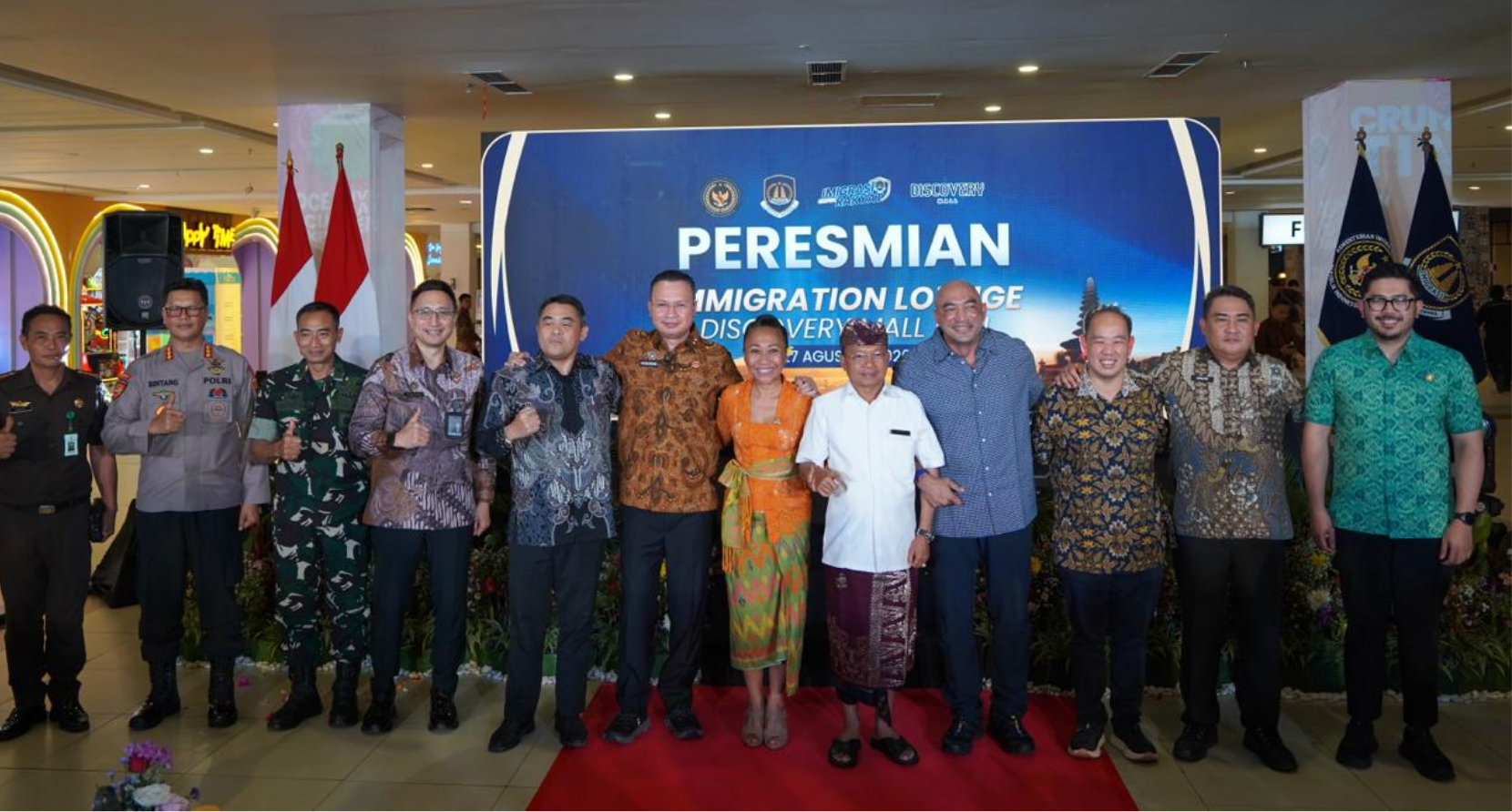 Dukung Dekatkan Layanan Publik ke Masyarakat, Imigrasi Bali Hadiri Peresmian Immigration Lounge Discovery Mall